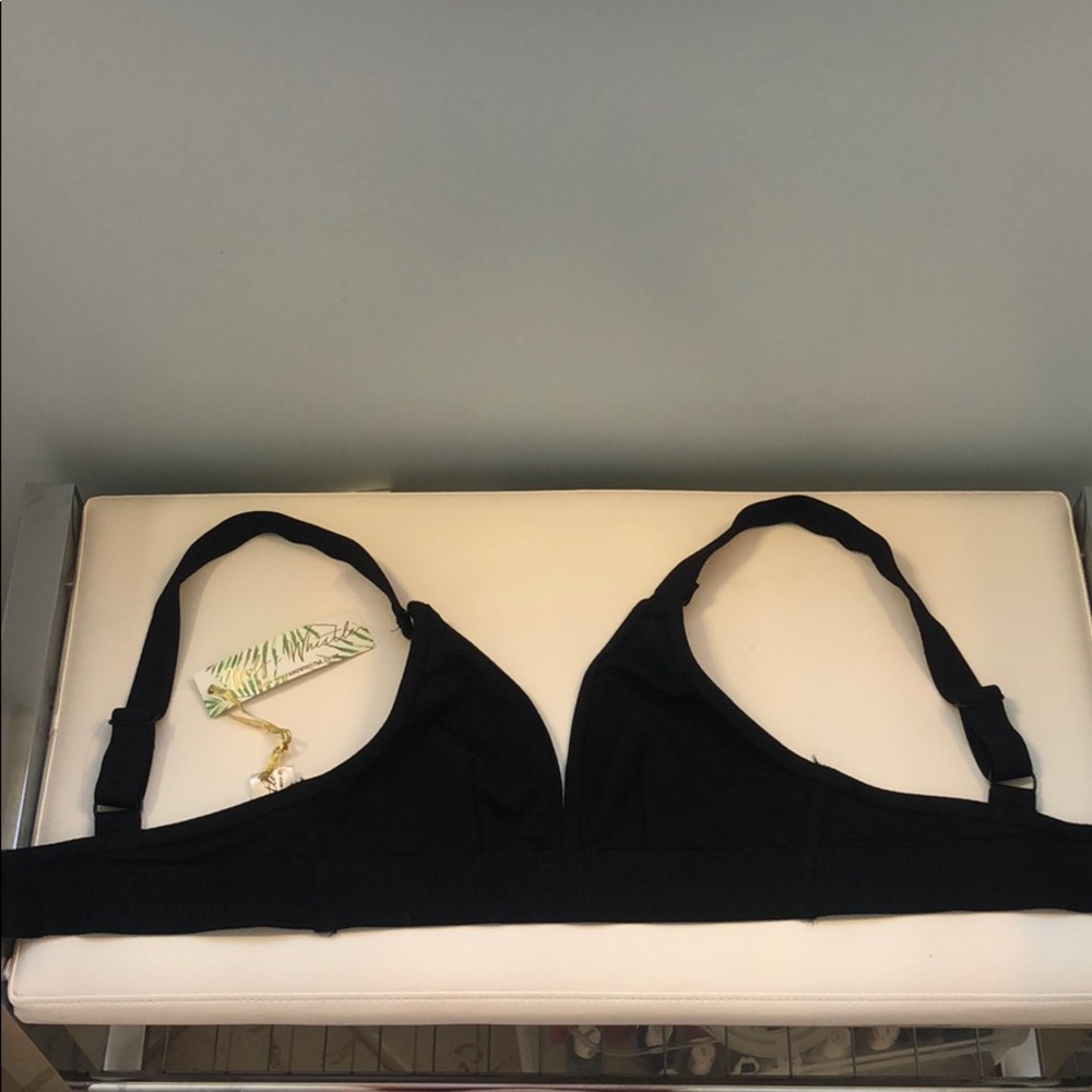Black bikini top size D or DD